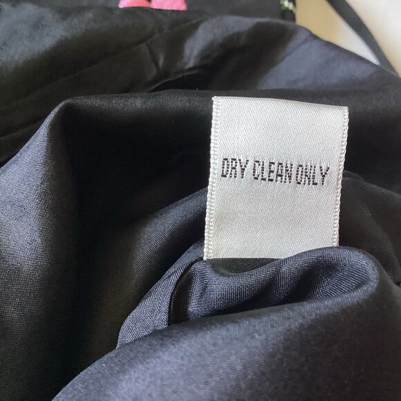 VTG Fiori Di Zucca Silk Embroidered Pants - Medium Italian Floral Y2K Castlecore - Picture 7 of 14